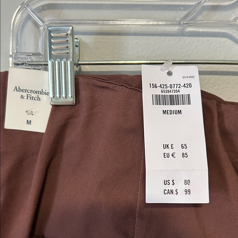 Abercrombie & Fitch High-Waisted Brown Dress Pant NWT - Picture 5 of 8